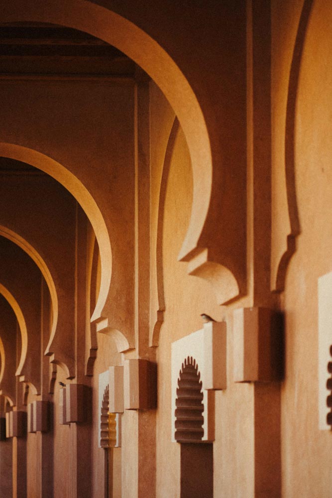 moorish terracotta clay walls